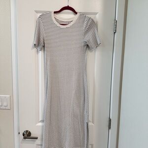 Striped Short Sleeve Dress